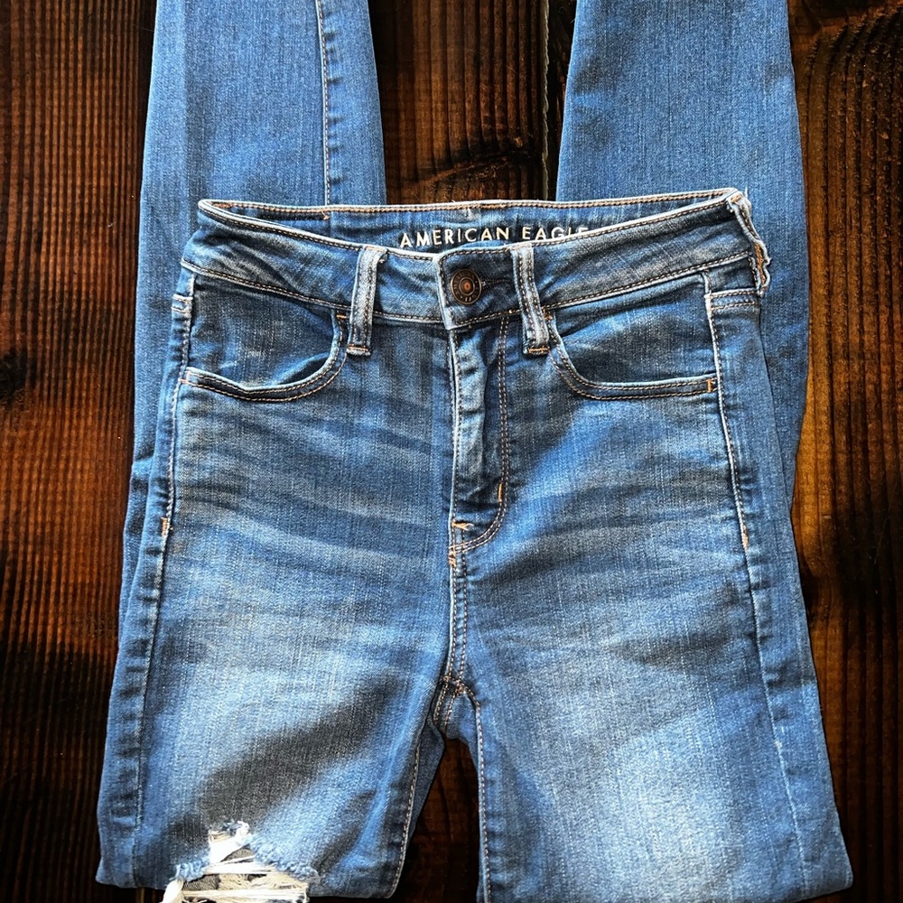 American Eagle Outfitters Women's Blue Skinny Jeggings